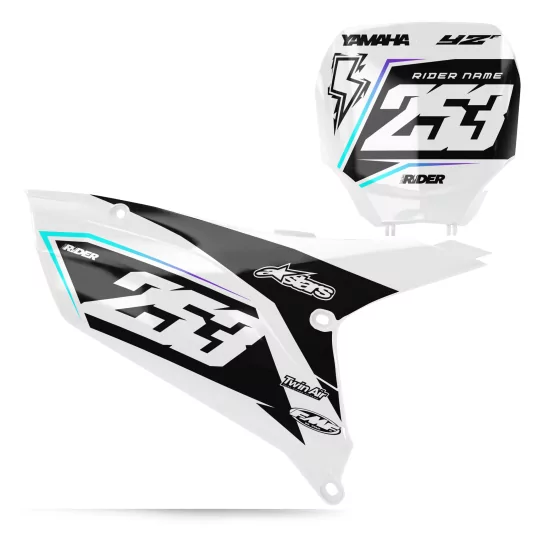Kit adesivos moto KIT ADESIVOS FUNDOS DE PLACAS YAMAHA CLARITY