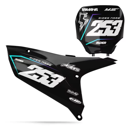 STICKERSET motor STICKERSET FONDS DE PLAQUES YAMAHA ACCURACY