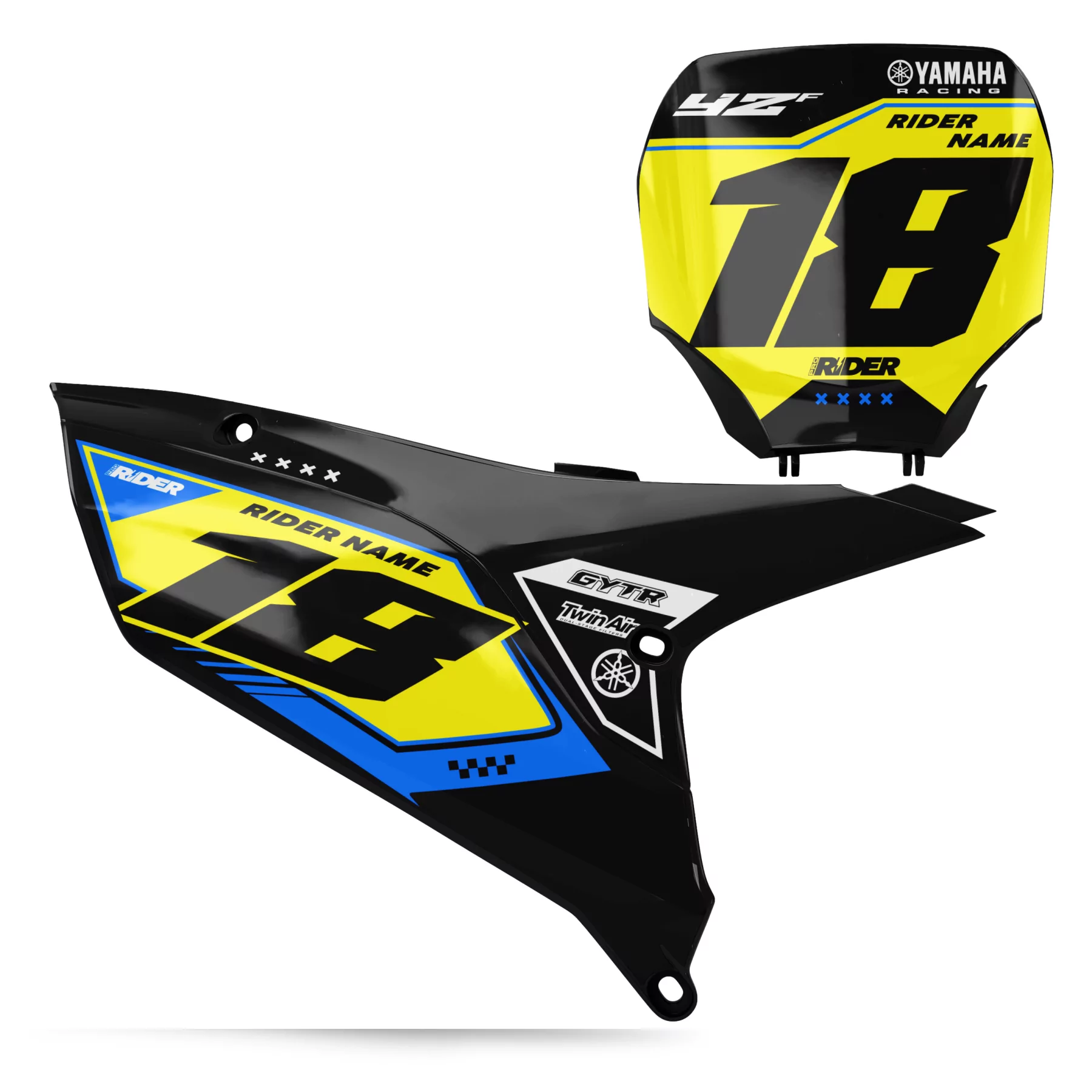 Grafiche moto GRAFICHE FONDI TARGA PERSO YAMAHA SHARPER