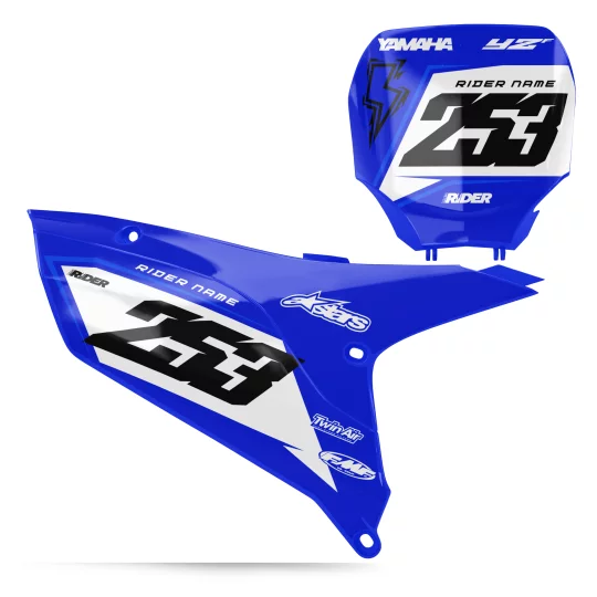 Stickerset moto STICKERSET NUMMERBORDFONDSEN PERSO YAMAHA VIGOR