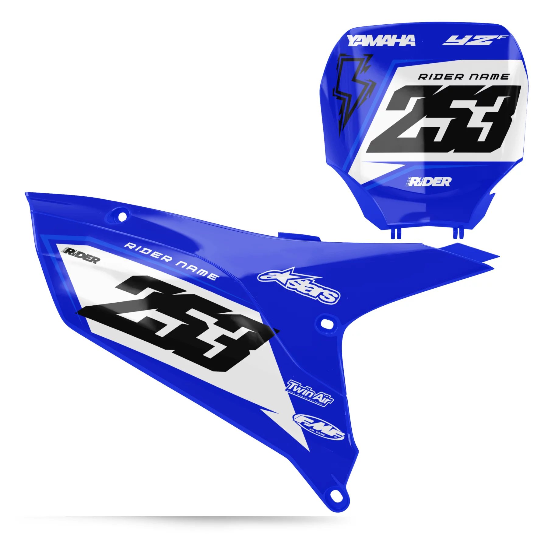 DEKOR Motorrad KIT DECO FONDS DE PLAQUES PERSO YAMAHA VIGOR