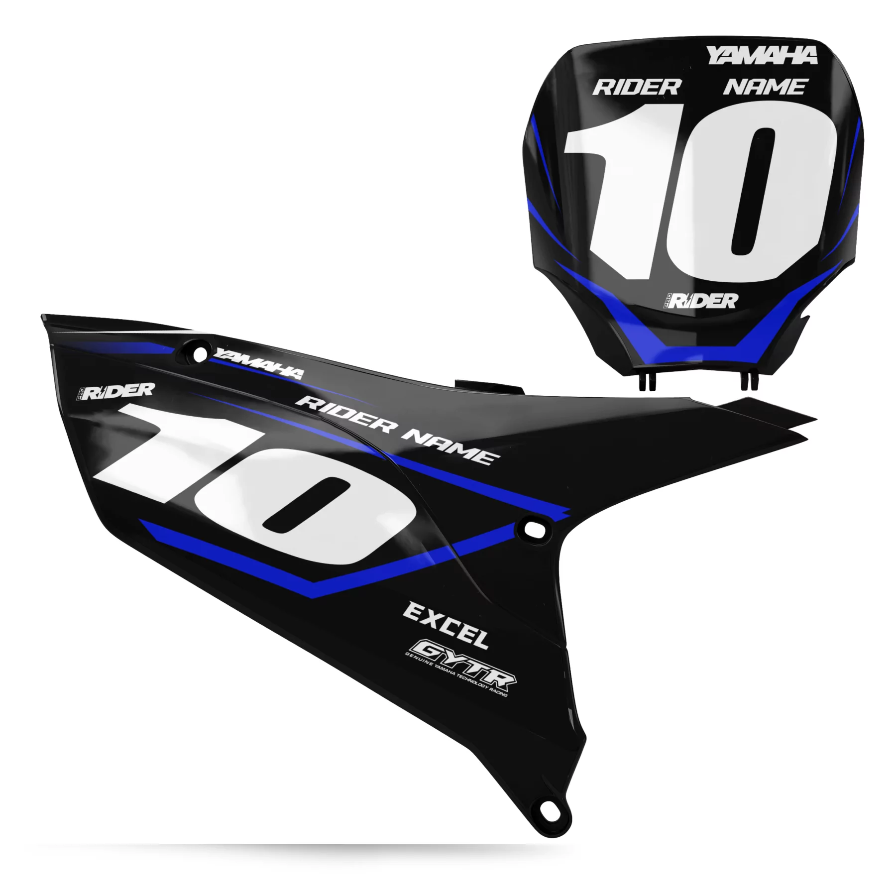 Grafiche moto GRAFICHE FONDI TARGA PERSO YAMAHA DARK