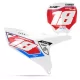 STICKERSET moto Stickerset NUMMERBORDACHTERGRONDEN PERSO YAMAHA RAW