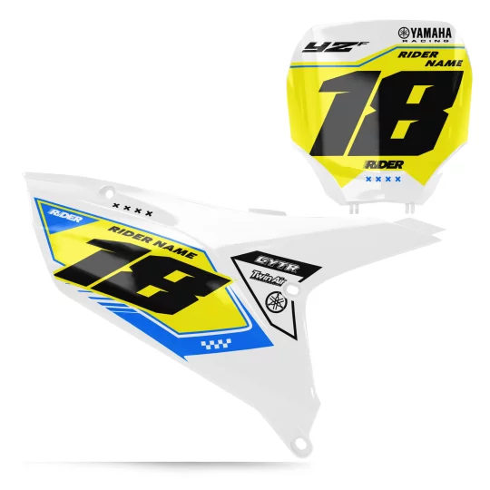STICKERSET moto Stickerset NUMMERBORDACHTERGRONDEN PERSO YAMAHA PRIME