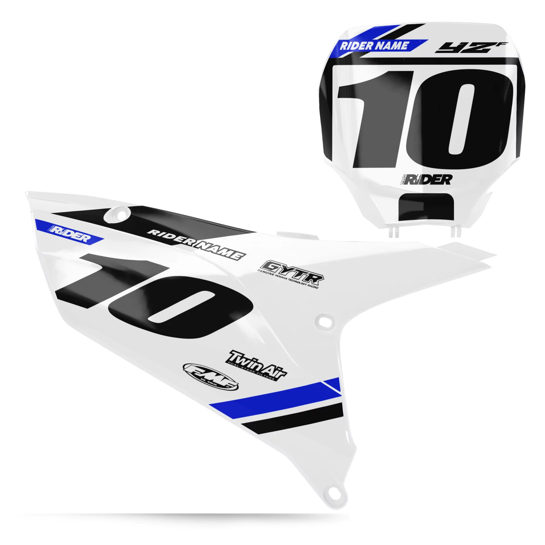 STICKERSET moto Stickerset NUMMERBORDACHTERGRONDEN PERSO YAMAHA SLICK
