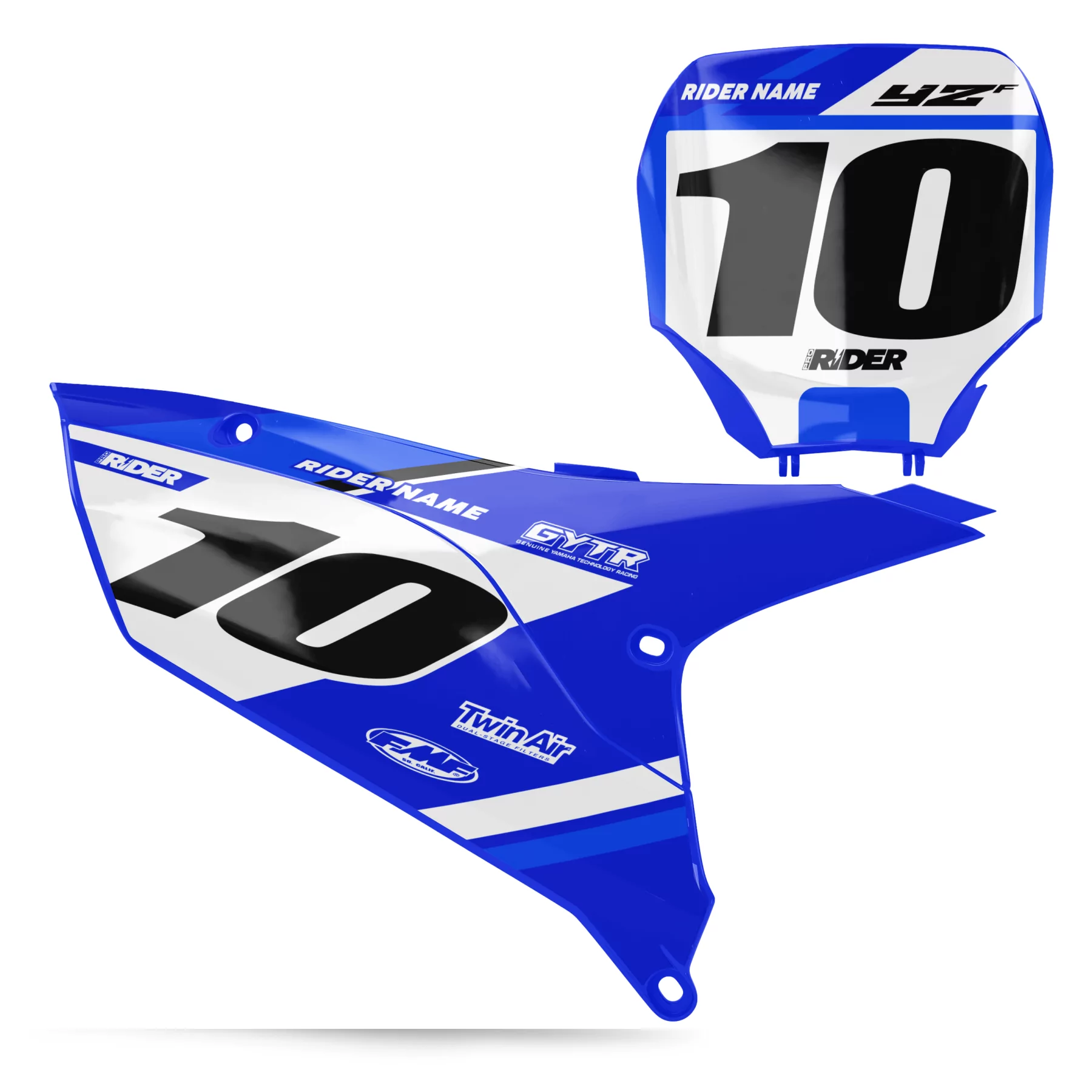 STICKERSET moto Stickerset NUMMERBORDACHTERGRONDEN PERSO YAMAHA ULTRA