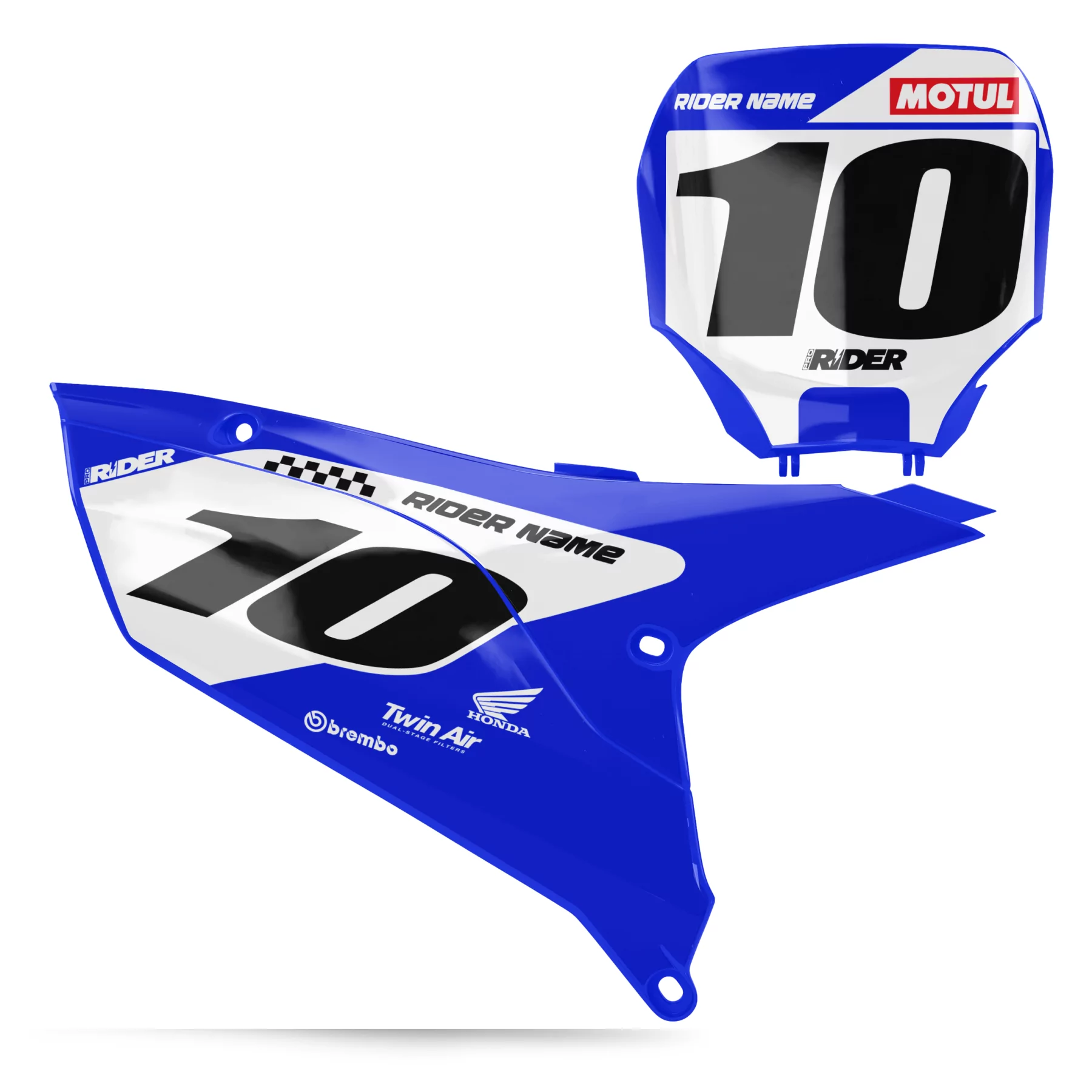 STICKERSET moto Stickerset NUMMERBORDACHTERGRONDEN PERSO YZ YZF YAMAHA STRIKE