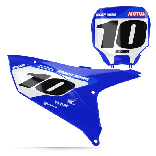 STICKERSET moto Stickerset NUMMERBORDACHTERGRONDEN PERSO YAMAHA IMPACT