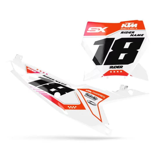 Grafiche moto GRAFICHE FONDINI TARGA PERSO KTM FORCE