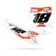 Motorcycle graphics kit CUSTOM KTM FORCE NUMBER PLATE BACKGROUNDS GRAPHICS KIT