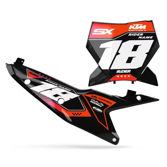 Kit adesivos moto KIT ADESIVOS FUNDOS DE PLACAS PERSO KTM POWER