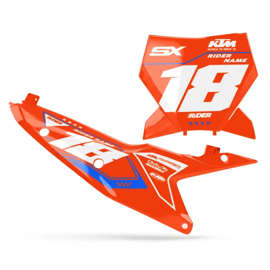Stickerset moto STICKERSET NUMMERBORDACHTERGRONDEN PERSO KTM SHADOW