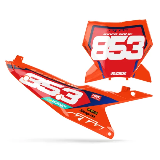 Stickerset moto STICKERSET FONDS DE PLAQUES PERSO KTM CARVE