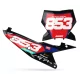 Stickerset moto STICKERSET FONDS DE PLAQUES PERSO KTM FLARE