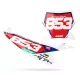 GRAFICHE moto Grafiche FONDS DE PLAQUES PERSO KTM VIBE