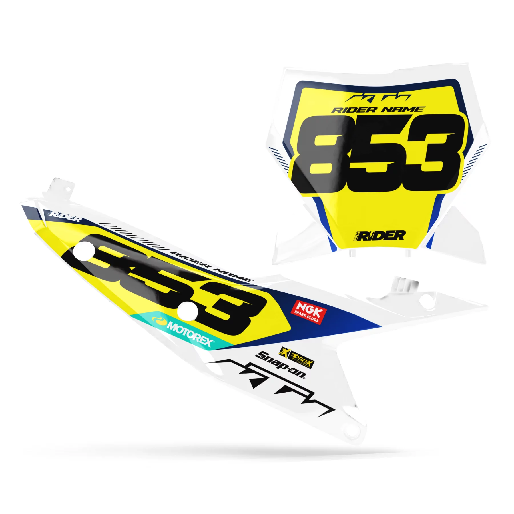 GRAFICHE moto Grafiche FONDS DE PLAQUES PERSO KTM STEEL