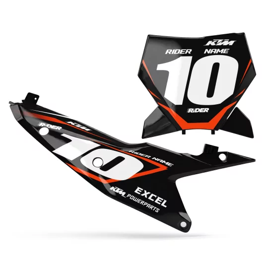 Kit adesivos moto KIT ADESIVOS FUNDOS DE PLACAS PERSO KTM PEAK