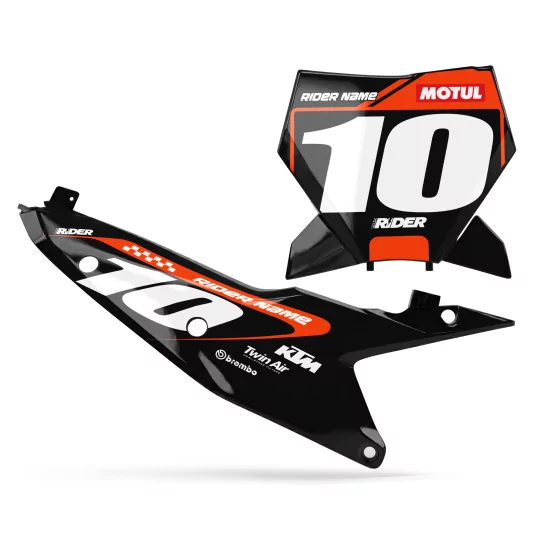 grafiche moto GRAFICHE SFONDI TARGHE PERSONALIZZATI KTM WARP