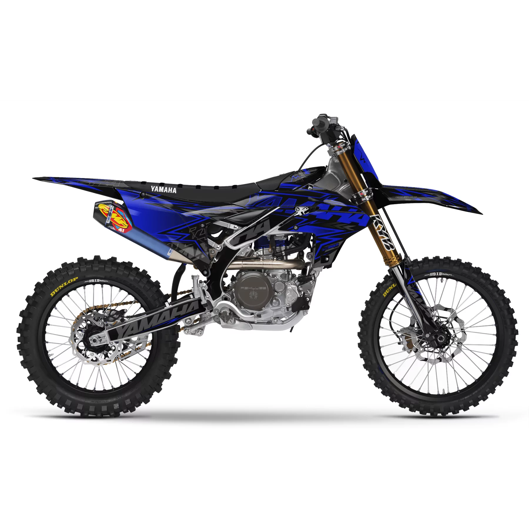 Kit adesivos moto Kit adesivos MOTOCROSS YAMAHA FORCE BLUE