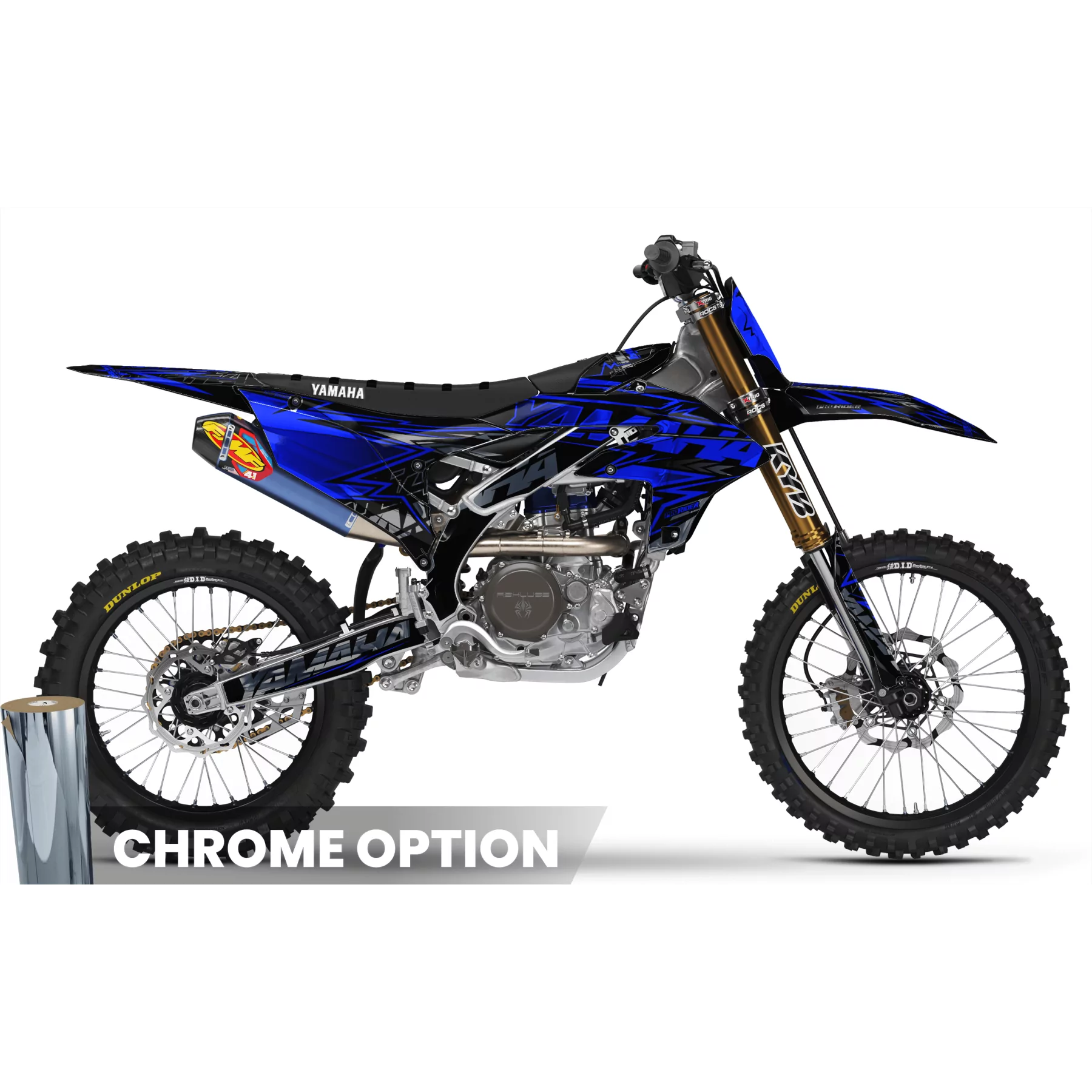 KIT ADESIVOS moto KIT ADESIVOS MOTOCROSS YAMAHA FORCE BLUE