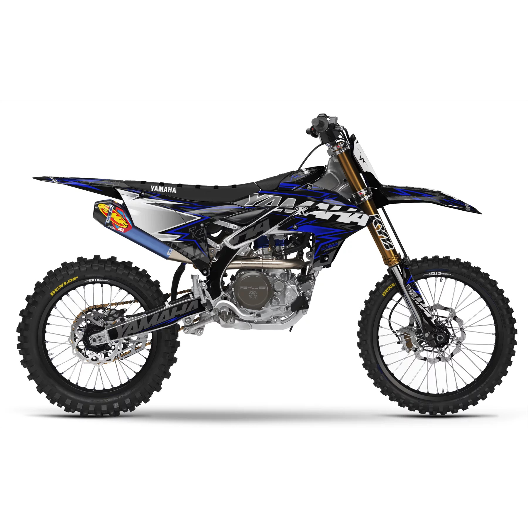 Stickerset motor Stickerset MOTOCROSS YAMAHA FORCE SILVER
