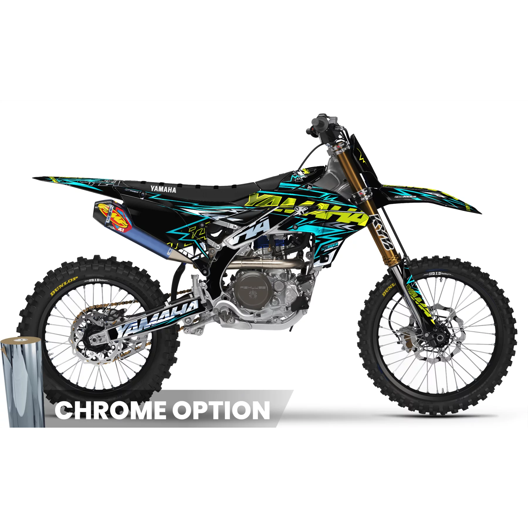 Kit adesivos moto Kit adesivos MOTOCROSS YAMAHA FORCE TEAL