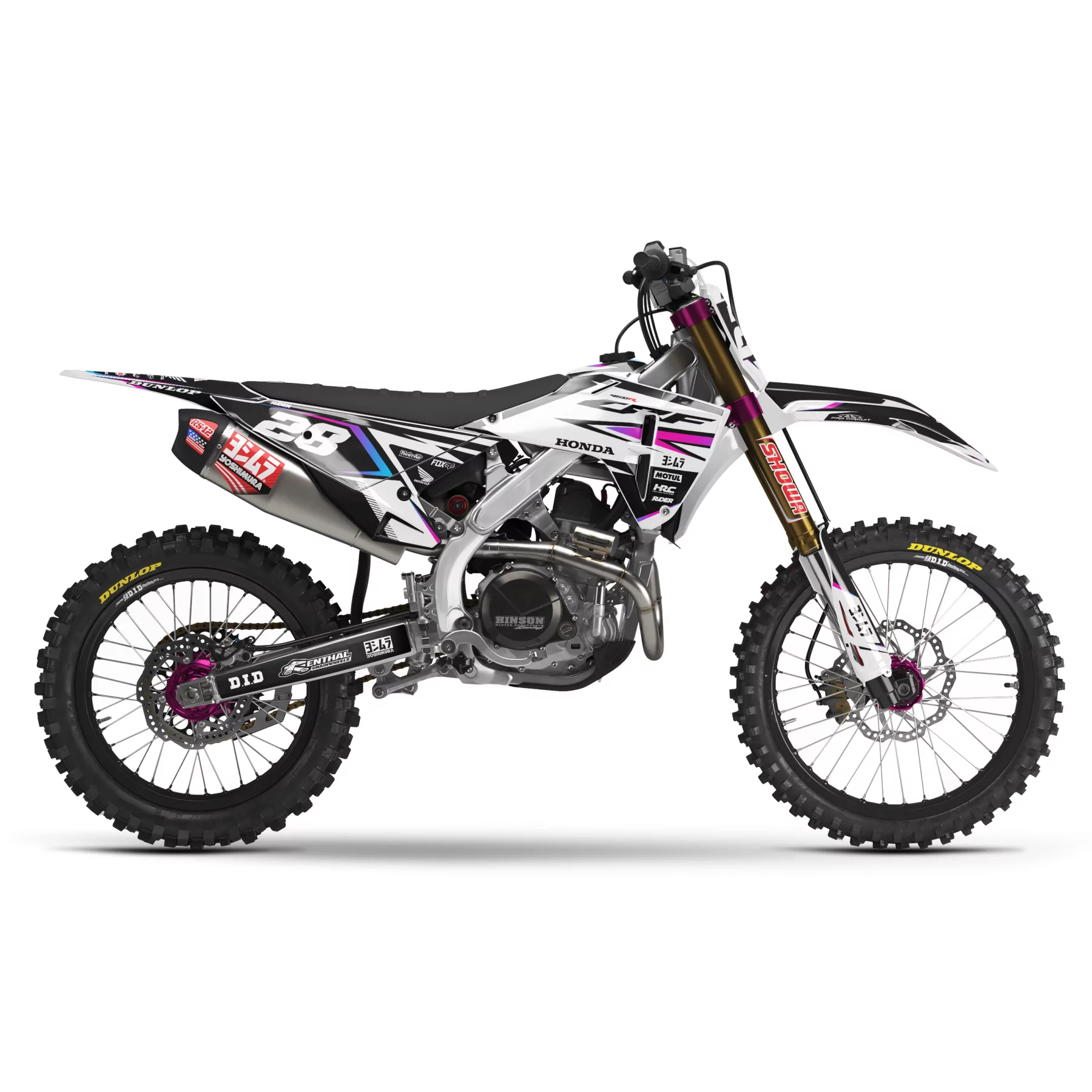 Kit adesivos moto KIT ADESIVOS MOTOCROSS HONDA GRADIENT RIFT
