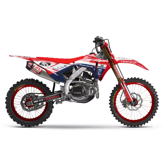 Stickerset moto STICKERSET MOTOCROSS HONDA CRASH