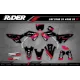 Stickerset moto STICKERSET MOTOCROSS HONDA BLACK PERFORMANCE