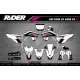 Kit adhesivos moto KIT ADHESIVOS MOTOCROSS HONDA WHITE RIFT