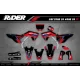 Kit adesivos moto KIT ADESIVOS MOTOCROSS HONDA RED RIFT