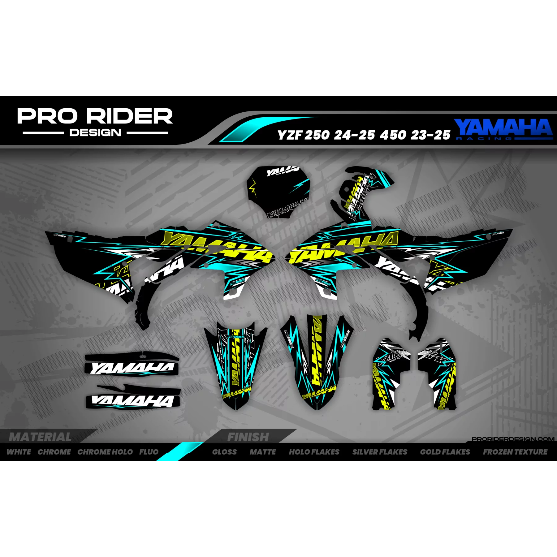 Grafiche moto Grafiche MOTOCROSS YAMAHA FORCE TEAL