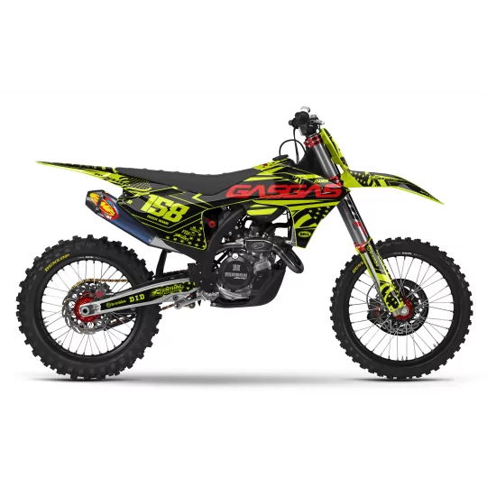Stickerset motor STICKERSET FLUO MOTOCROSS GASGAS DRIVE