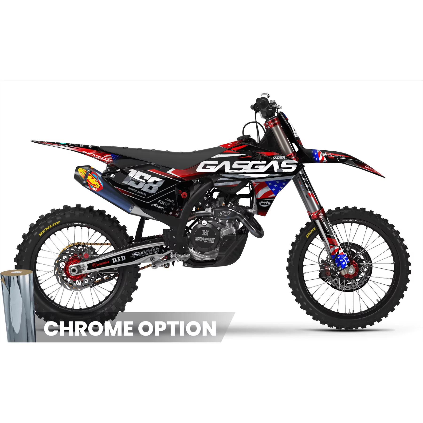 Kit adesivos moto Kit adesivos MOTOCROSS GASGAS US DRIVE