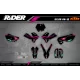 Stickerset moto Stickerset Motocross KTM SX SXF EXC | Shadow Edition | Black pink