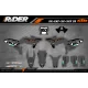 Kit déco moto Kit déco Motocross KTM SX SXF EXC | Shadow Edition | Grey black