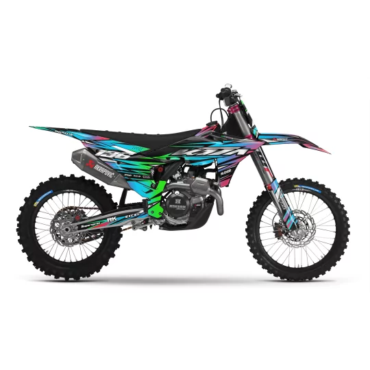 Kit adhesivos moto KIT ADHESIVOS MOTOCROSS KTM GREEN LUMEN