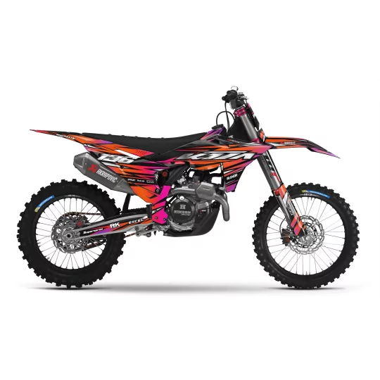 Kit adesivos moto KIT ADESIVOS MOTOCROSS KTM ORANGE LUMEN
