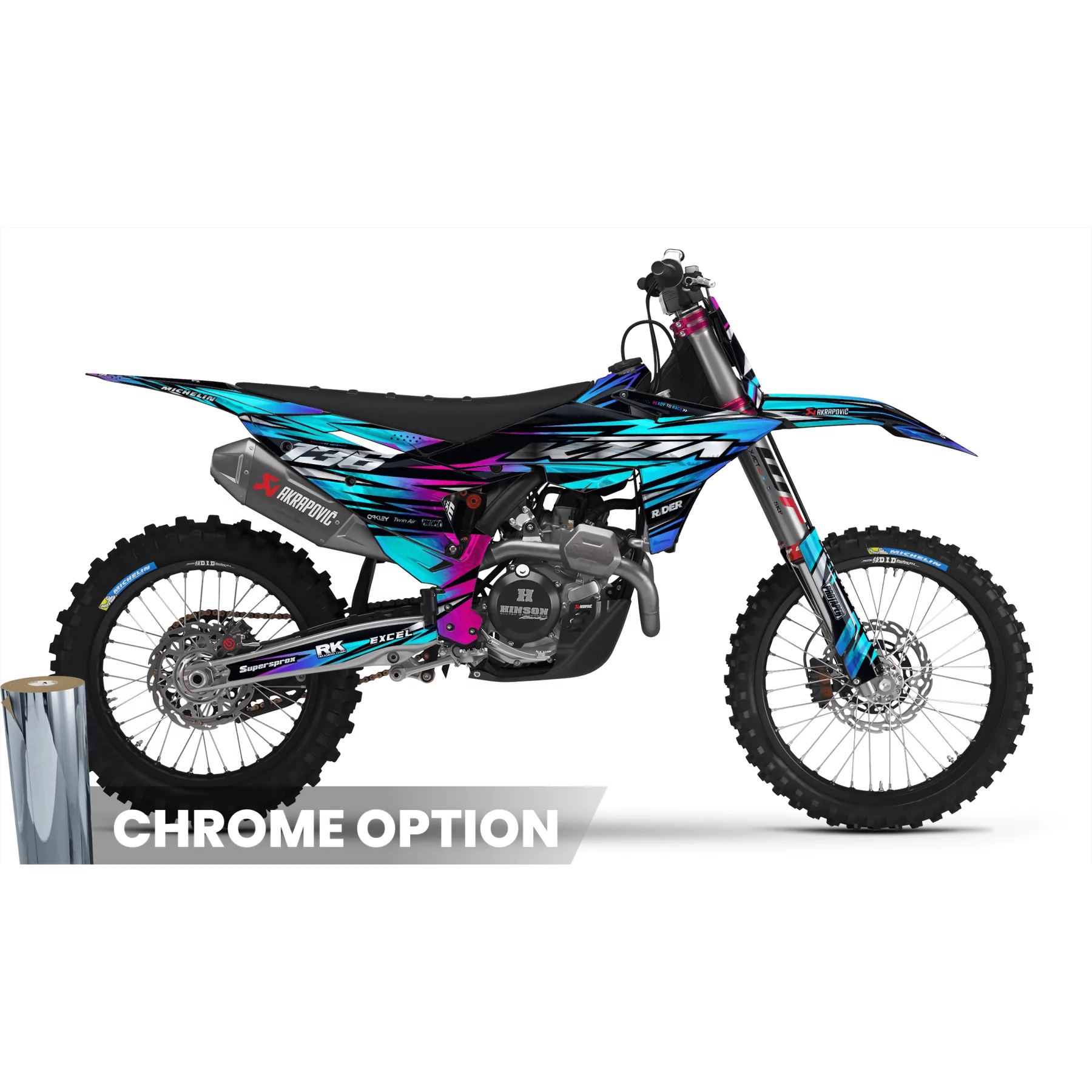 Kit adhesivos moto KIT ADHESIVOS MOTOCROSS KTM BLUE LUMEN