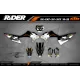 Stickerset moto STICKERSET MOTOCROSS KTM ORANGE SKULL