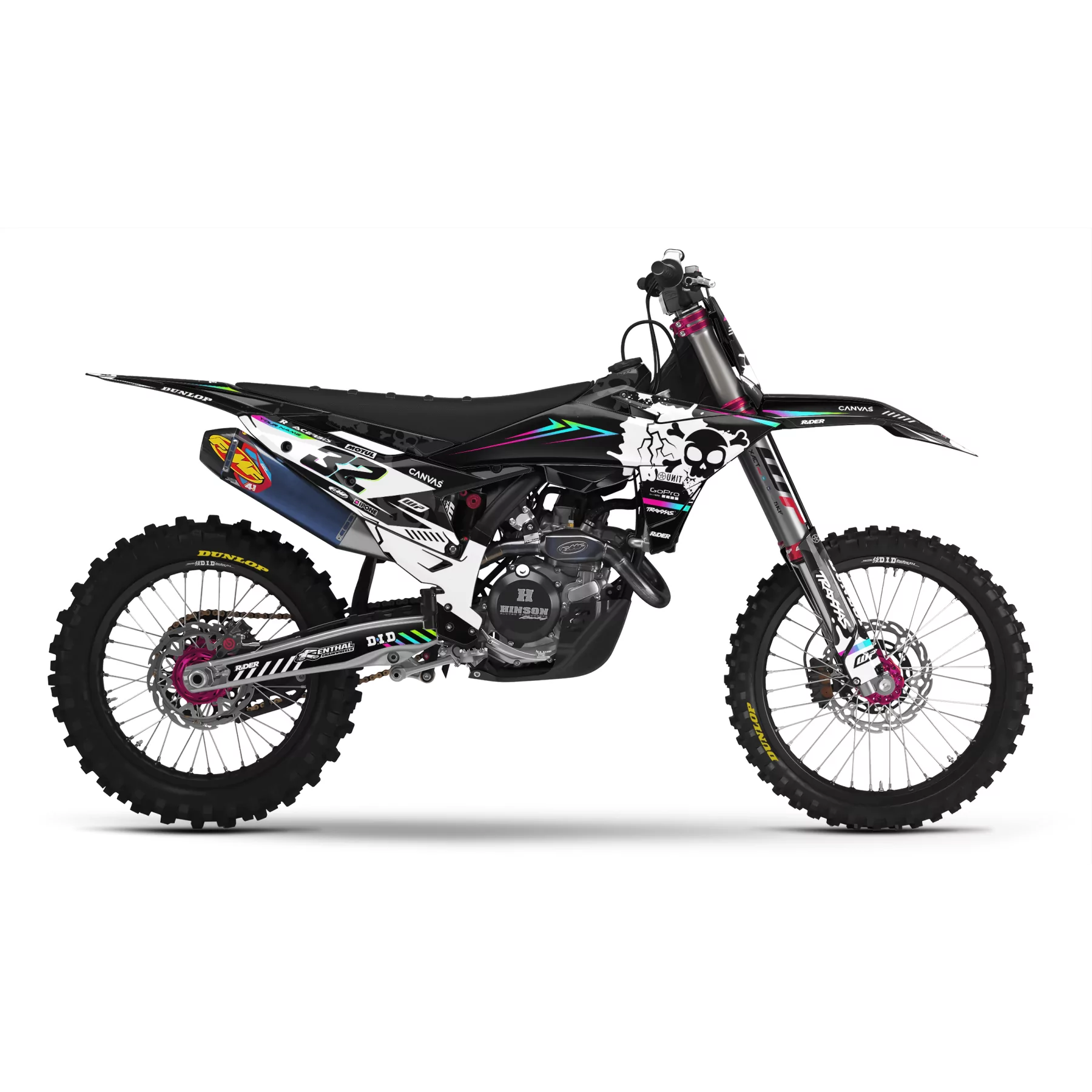 Kit adhesivos moto KIT ADHESIVOS MOTOCROSS KTM GRADIENT SKULL