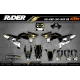 Kit adesivos moto KIT ADESIVOS MOTOCROSS KTM GOLD SKULL