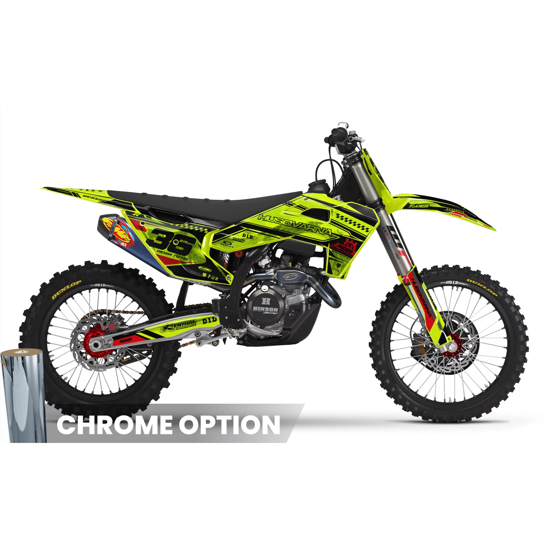 grafiche moto Grafiche FLUO MOTOCROSS HUSQVARNA ORIGIN