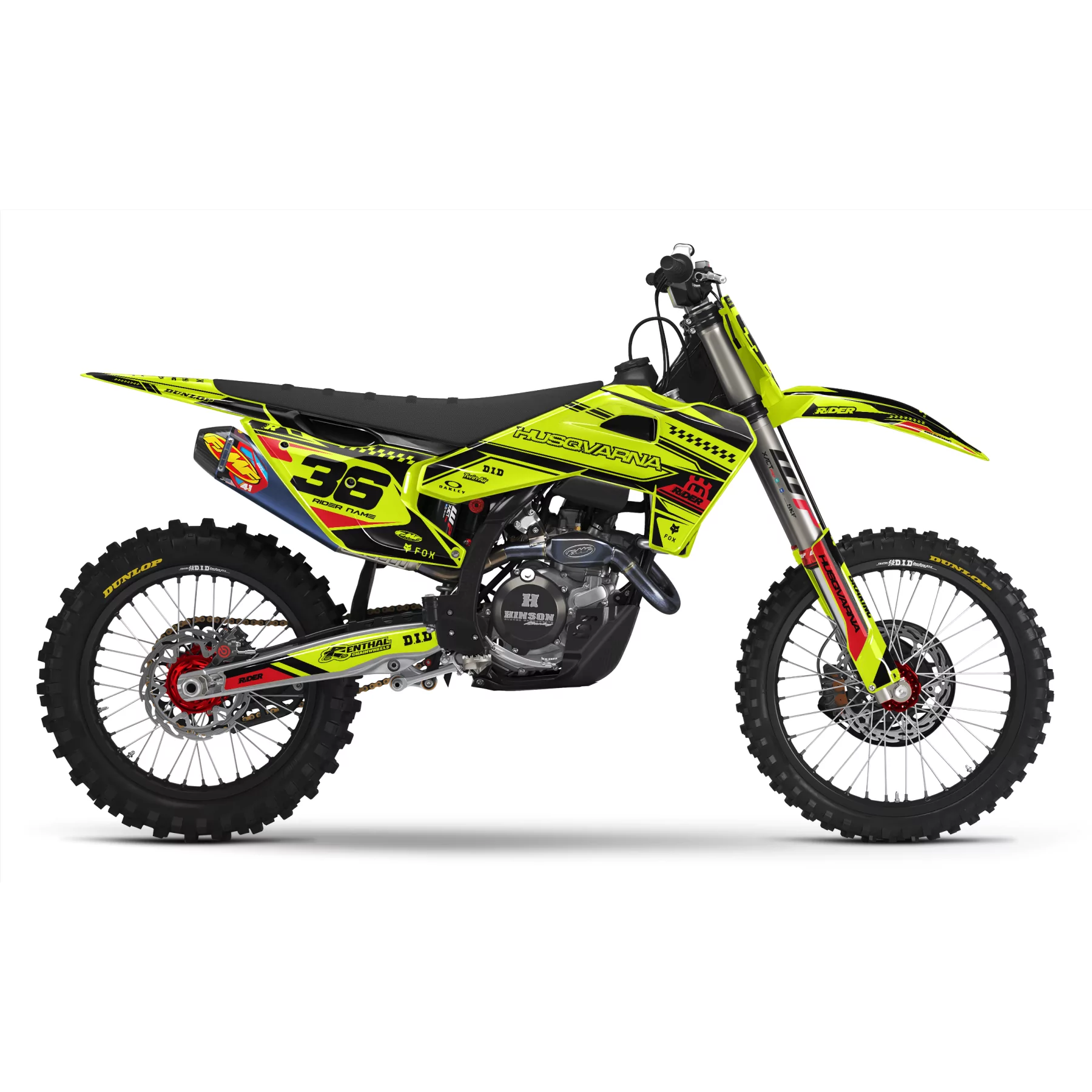 grafiche moto Grafiche FLUO MOTOCROSS HUSQVARNA ORIGIN
