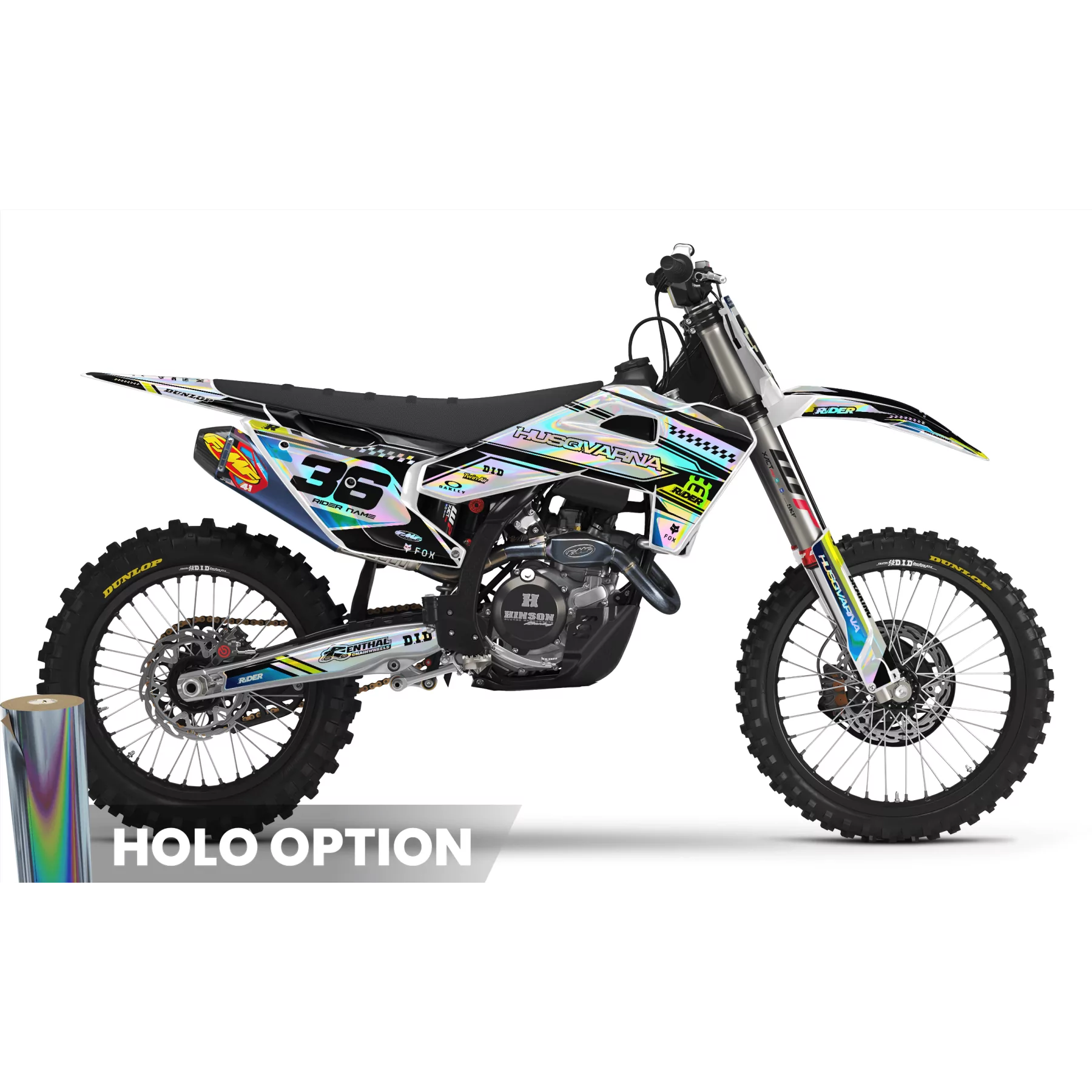 Kit adhesivos moto KIT ADHESIVOS MOTOCROSS HUSQVARNA WHITE ORIGIN