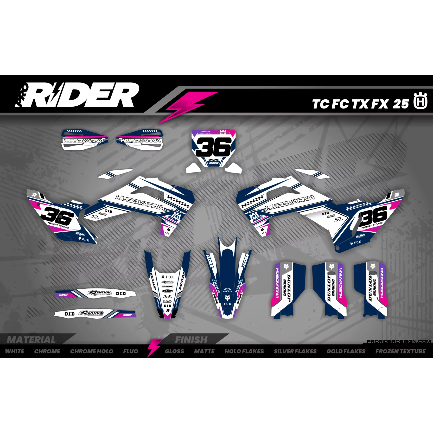 grafiche moto Grafiche MOTOCROSS HUSQVARNA BLUE ORIGIN