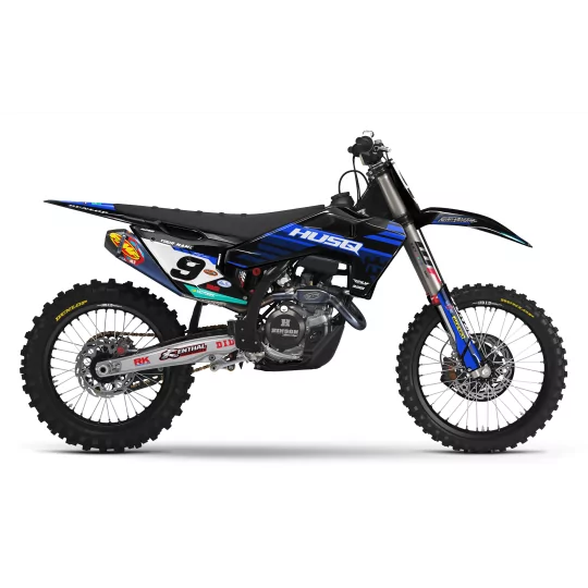 Kit adesivos moto KIT ADESIVOS MOTOCROSS HUSQVARNA BLUE SOURCE
