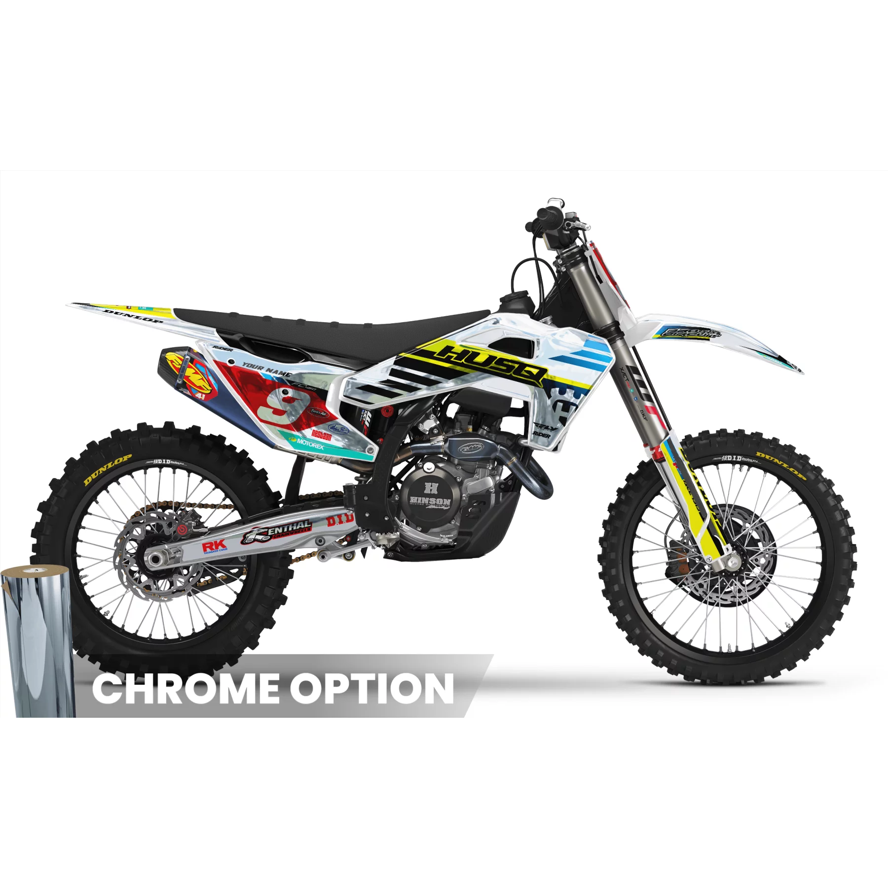 grafiche moto Grafiche MOTOCROSS HUSQVARNA WHITE SOURCE