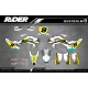 Kit adhesivos moto KIT ADHESIVOS MOTOCROSS HUSQVARNA BLACK & YELLOW SOURCE