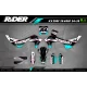 Stickerset moto STICKERSET MOTOCROSS KAWASAKI TEAL CORE
